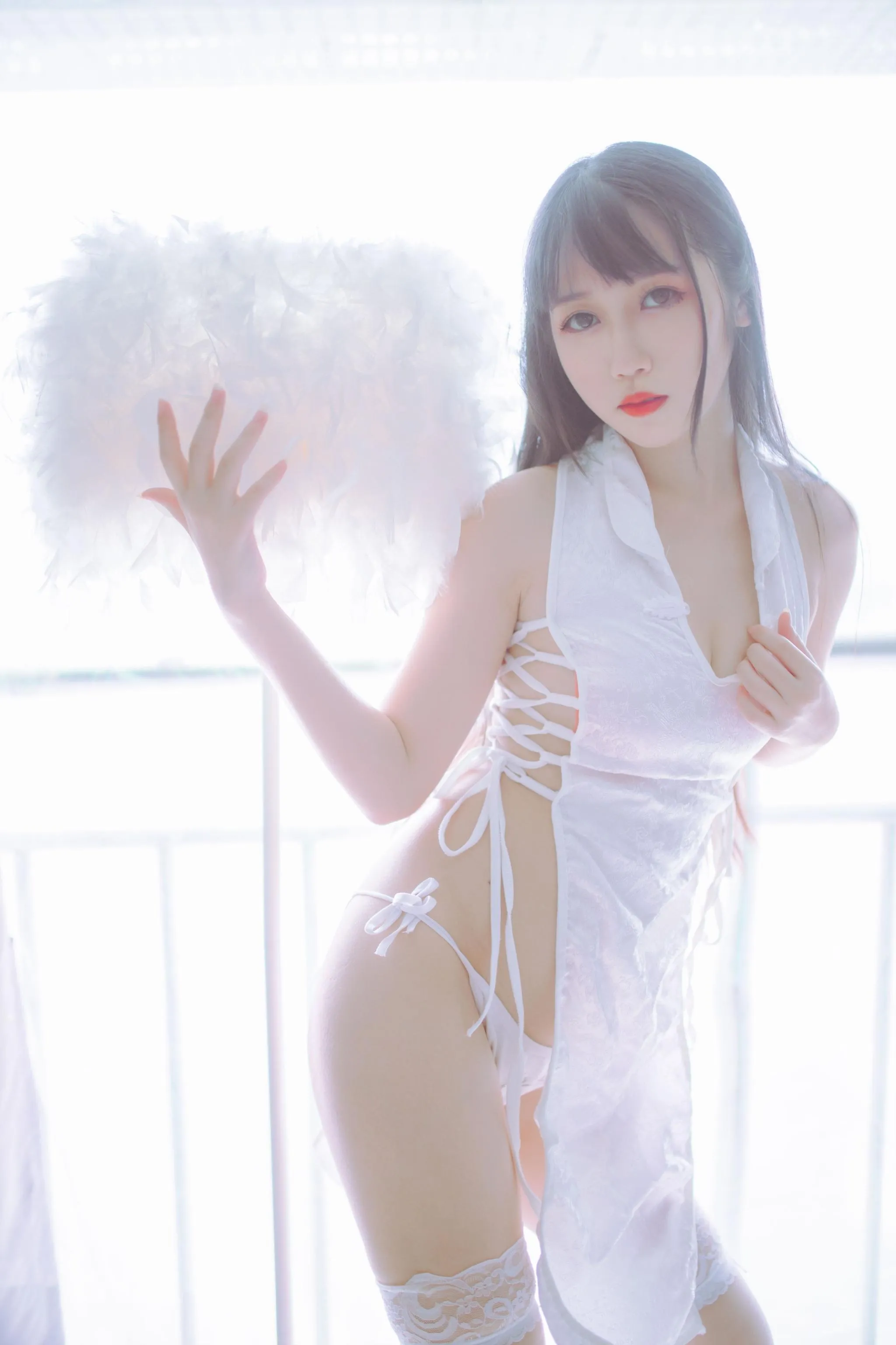 抖娘-利世 – NO.27 黑白旗袍双子 [41P]插图